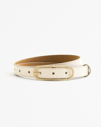 Oval Stone Buckle Fashion Belt