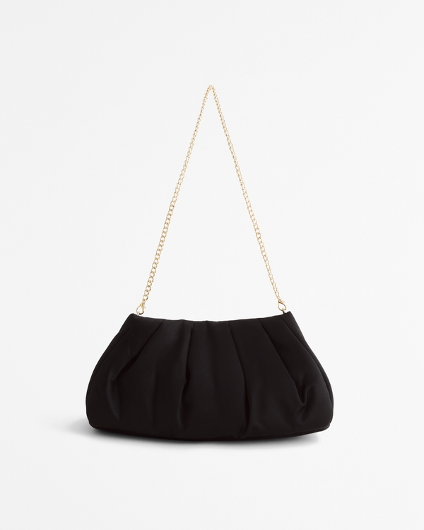 Satin Clutch, Black