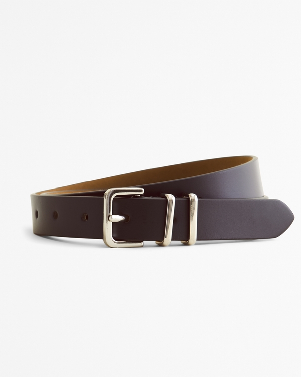 Square Buckle Belt, Black