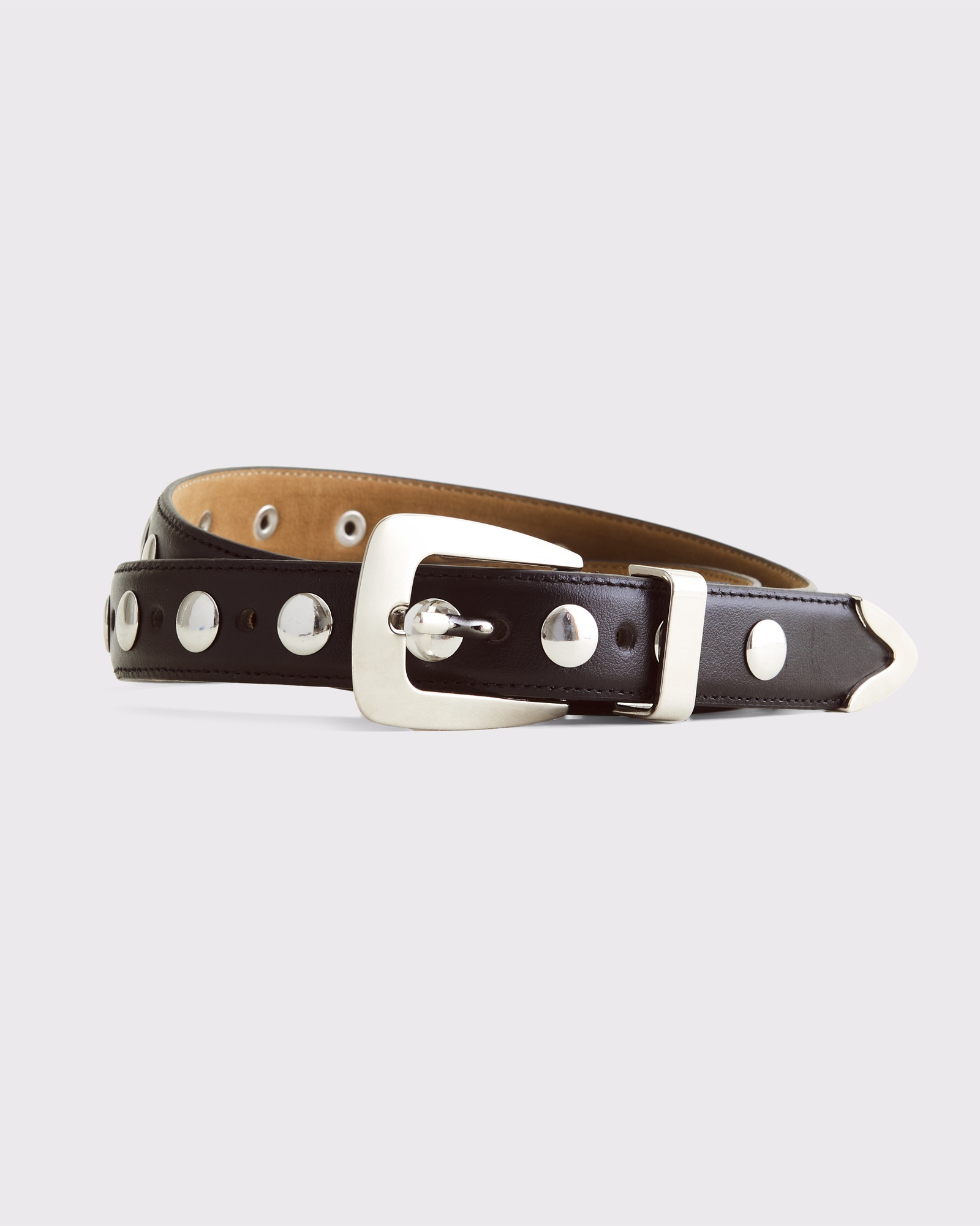 Americana Leather Studded Belt