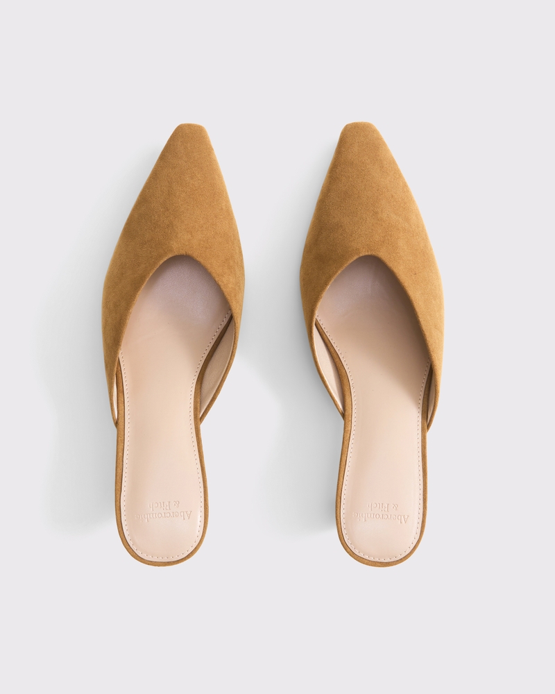 Women's Pointed Toe Kitten Heel Mule Sandals Women's Clearance