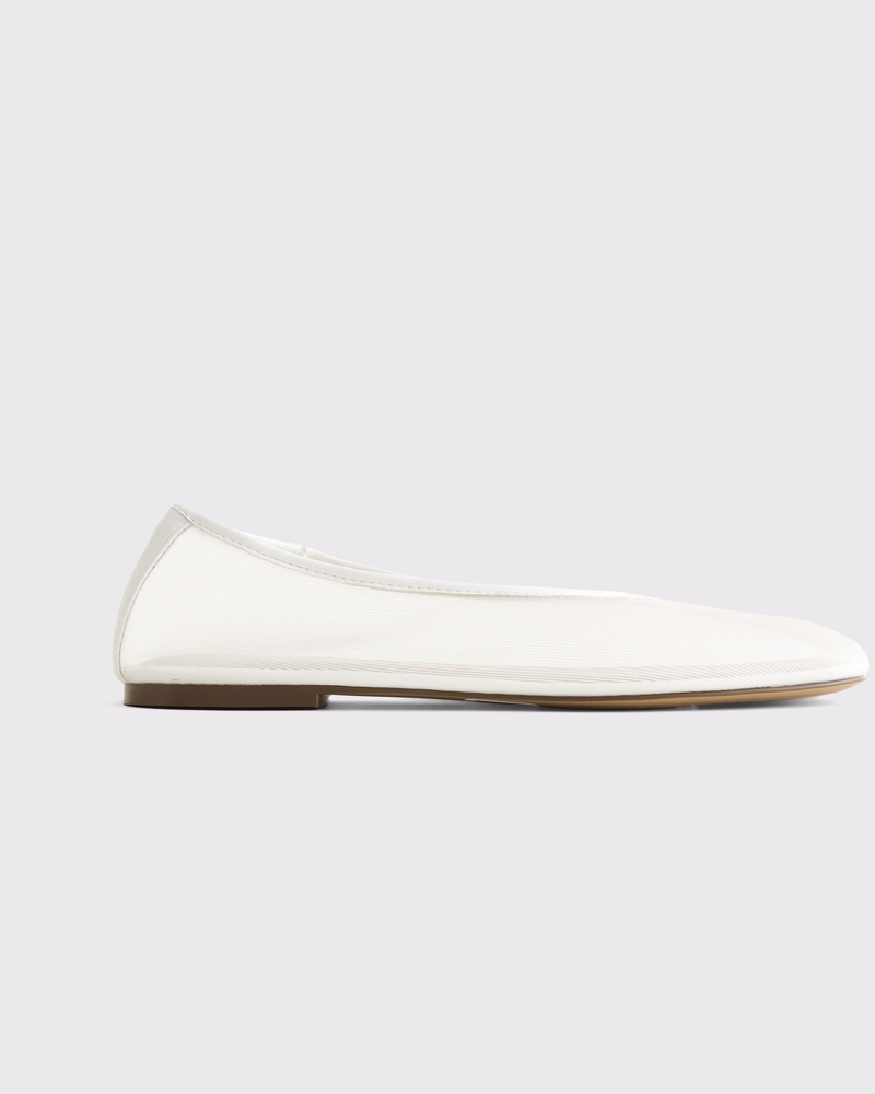 フラットシューズ AEYDE Woman Ballet flats White RKLS08FL181 OPTICWHITE Women's Mesh Balletic Flats | Women's Shoes | Abercrombie.com