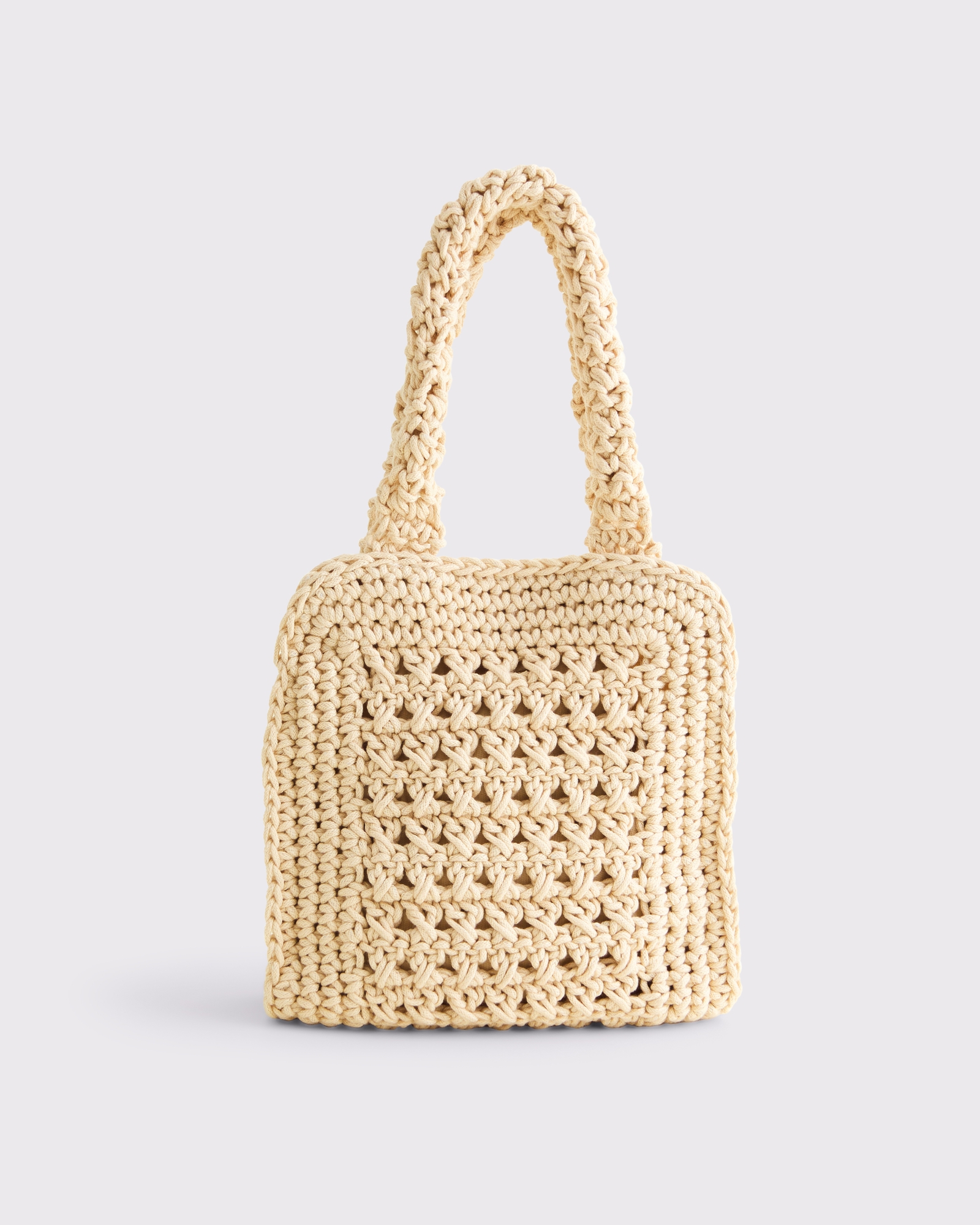 Crochet-Style Shopper Bag