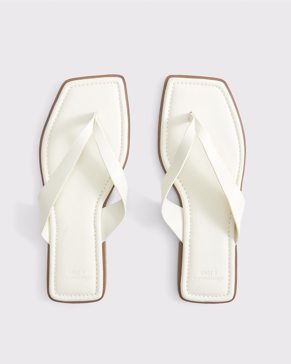 Thong Sandals, White view 1