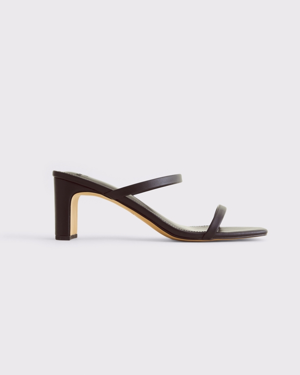 Double-Strap Heels, Black view 1