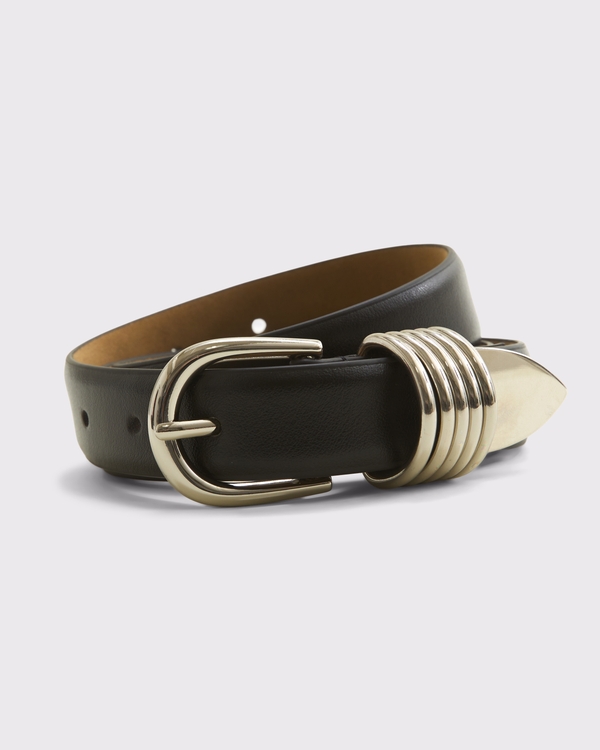 Essential Rounded Belt, Black view 1