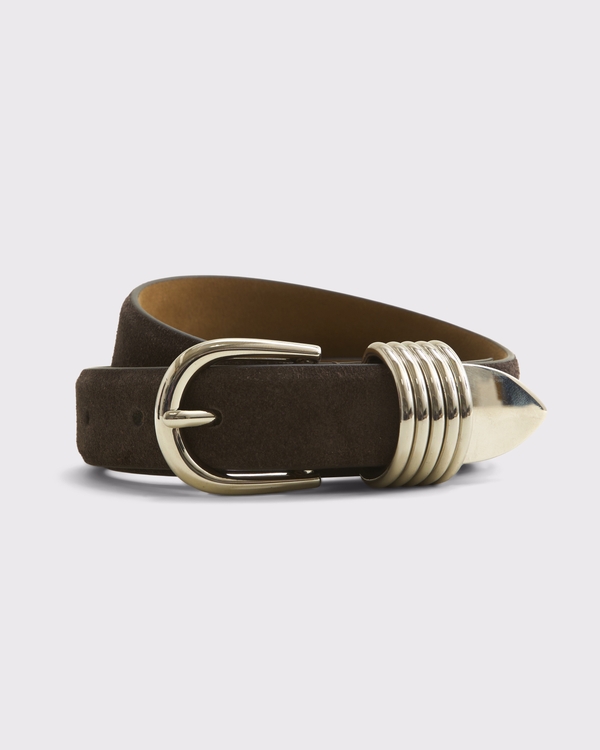 Essential Rounded Belt, Dark Coffee view 1
