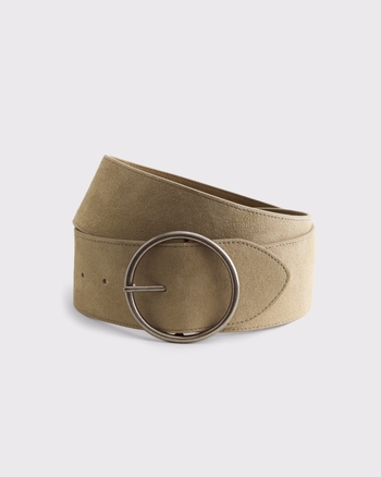 Wide Suede Belt
