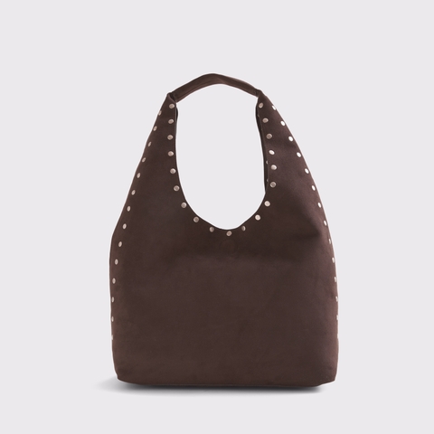 Женские сумки Abercrombie & Fitch Studded Vegan Suede Tote Bag