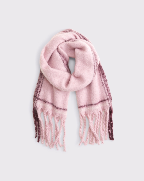 Fuzzy Scarf, Pale Mauve view 1