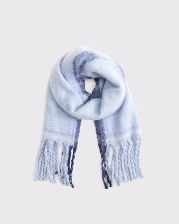 Fuzzy Scarf, Periwinkle view 1