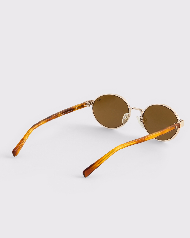 Wire Frame Oval Sunglasses