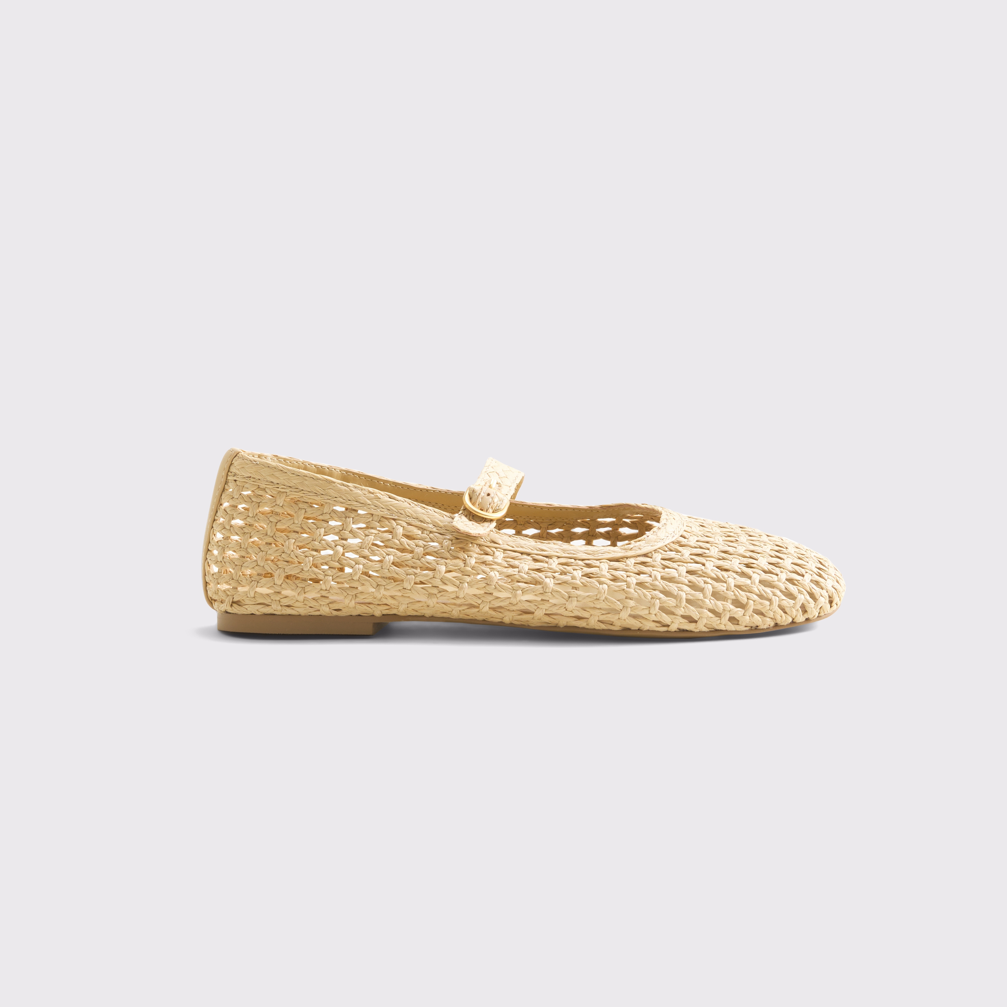 Abercrombie & Fitch Mary Jane Crochet-style Flats In Brown