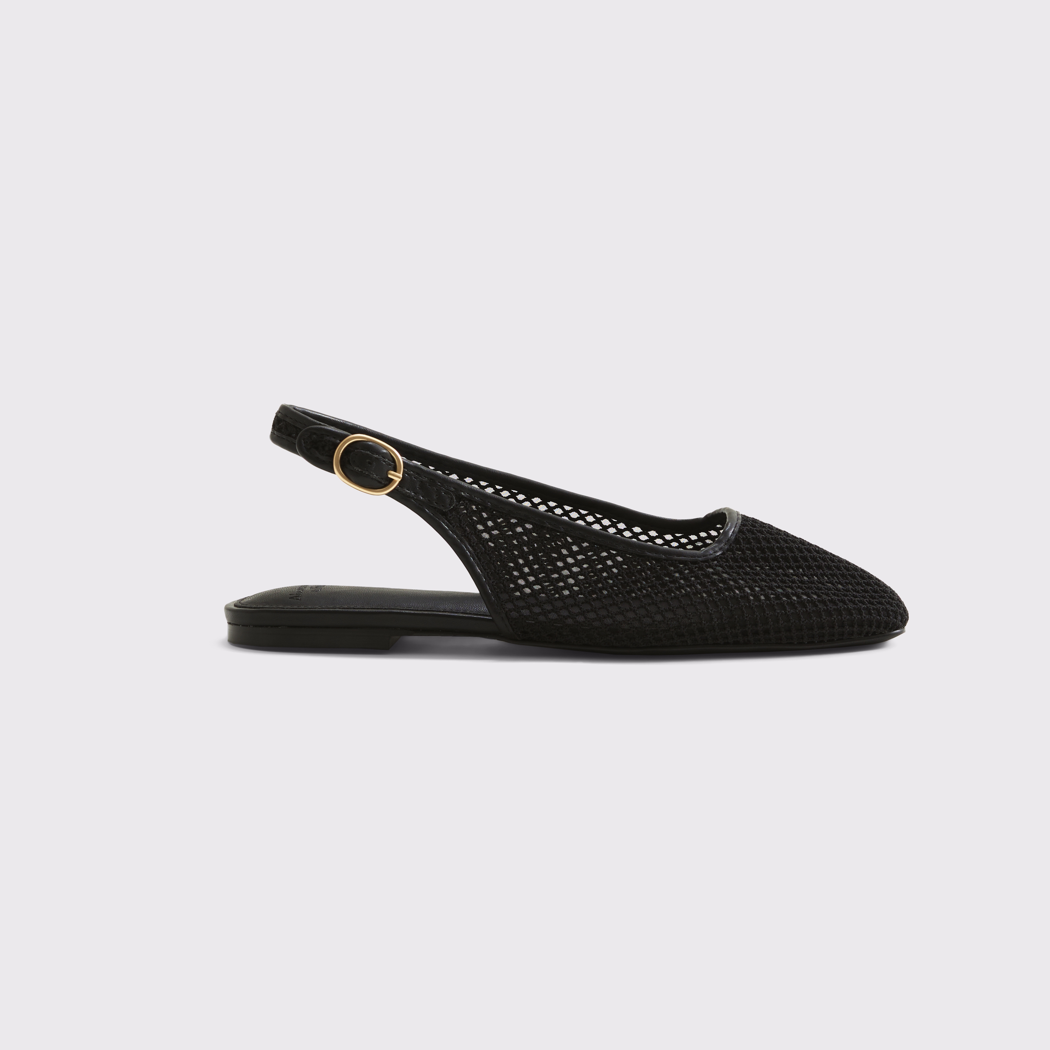 Abercrombie & Fitch Slingback Mesh Flats In Black
