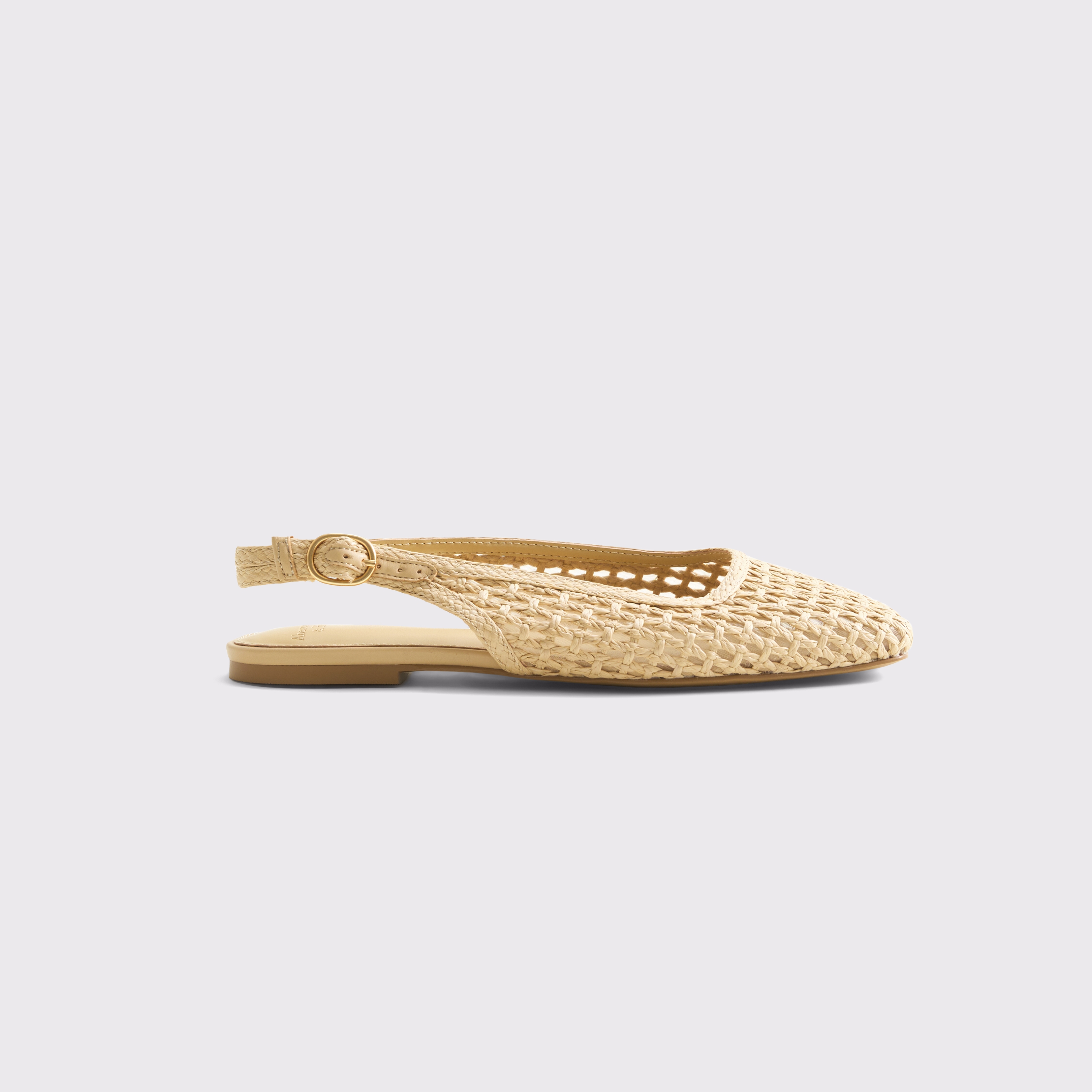 Abercrombie & Fitch Slingback Crochet-style Flats In Neutral