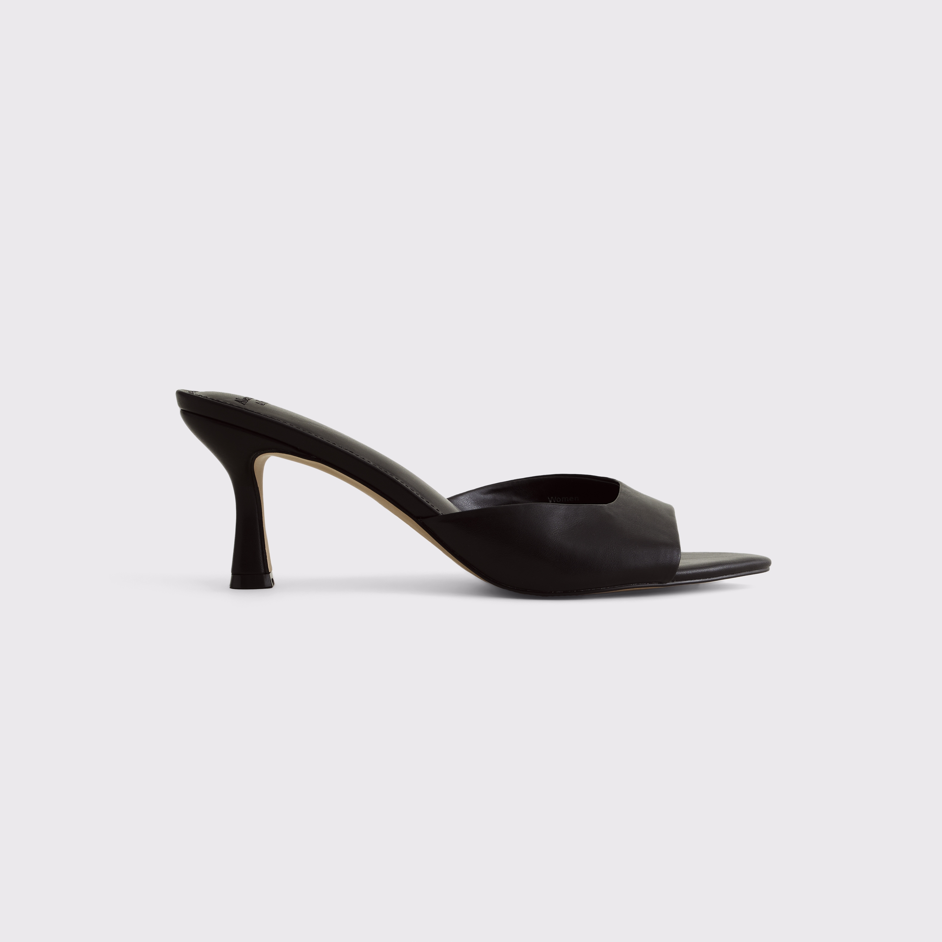 Abercrombie & Fitch Slip-on Mule Heels In Black
