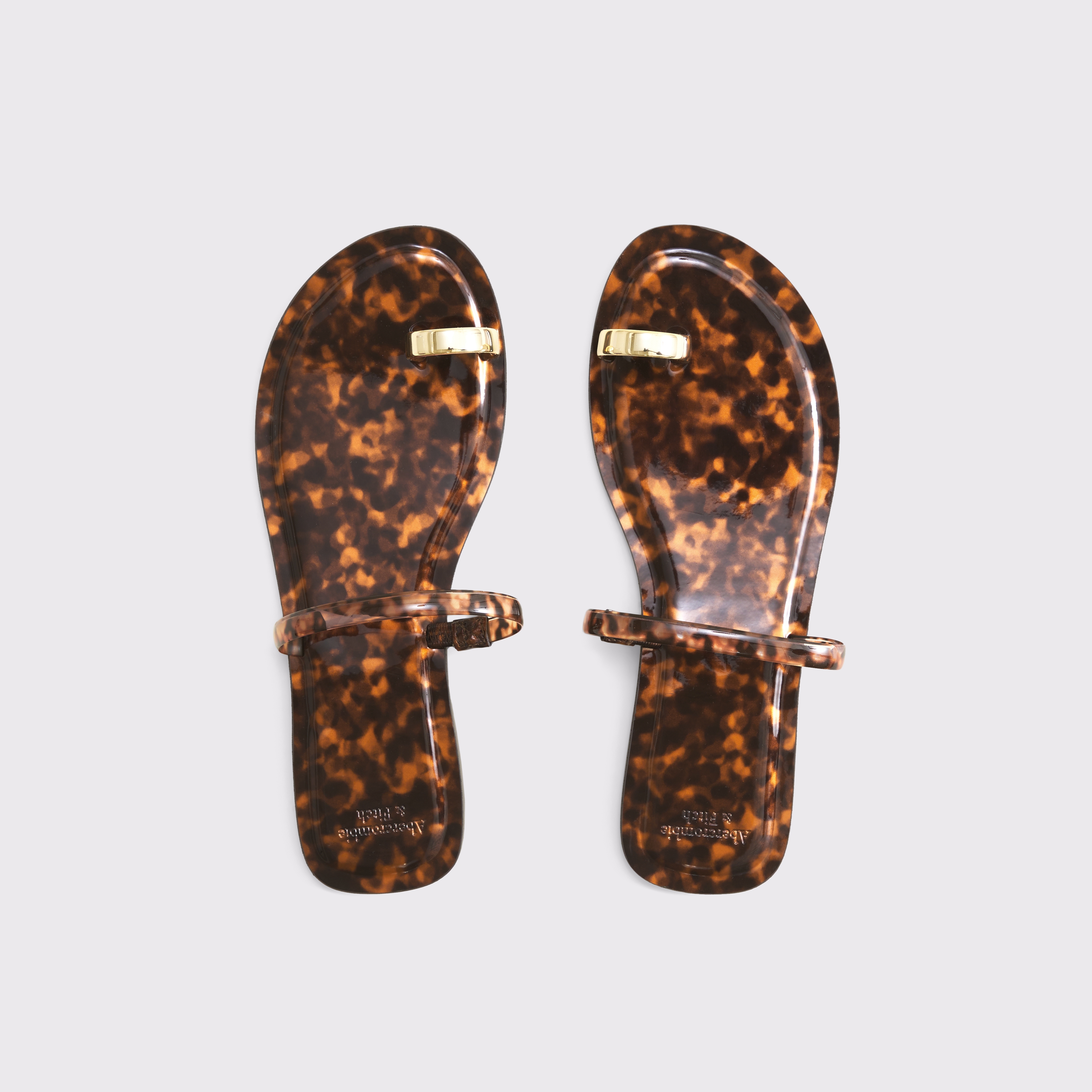 Abercrombie & Fitch Toe-loop Sandals In Brown