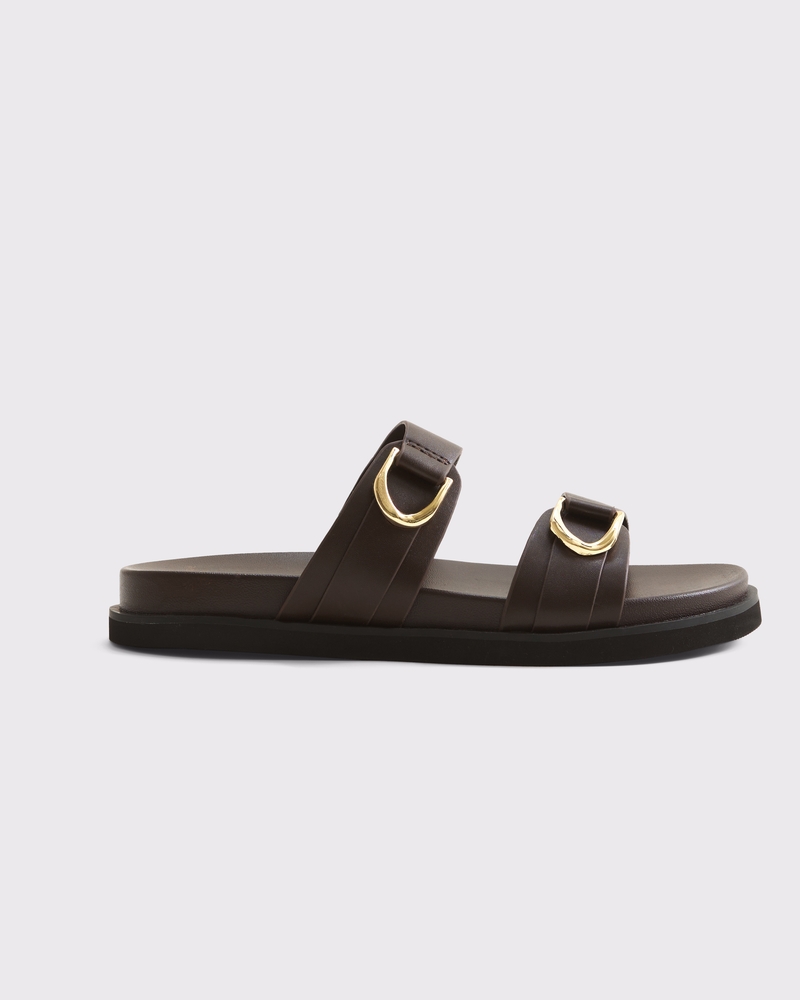 Double-Strap Hardware Sandals