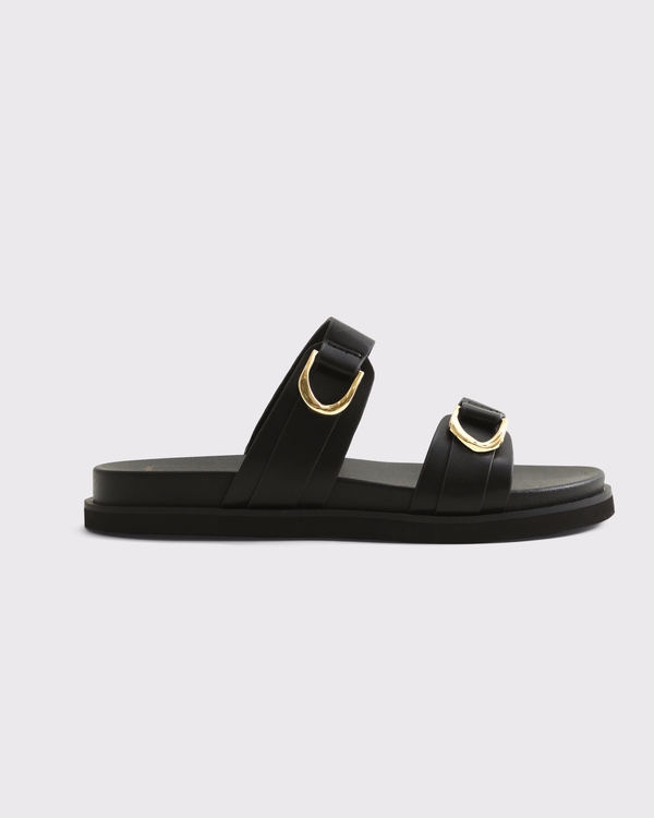 Double-Strap Hardware Sandals