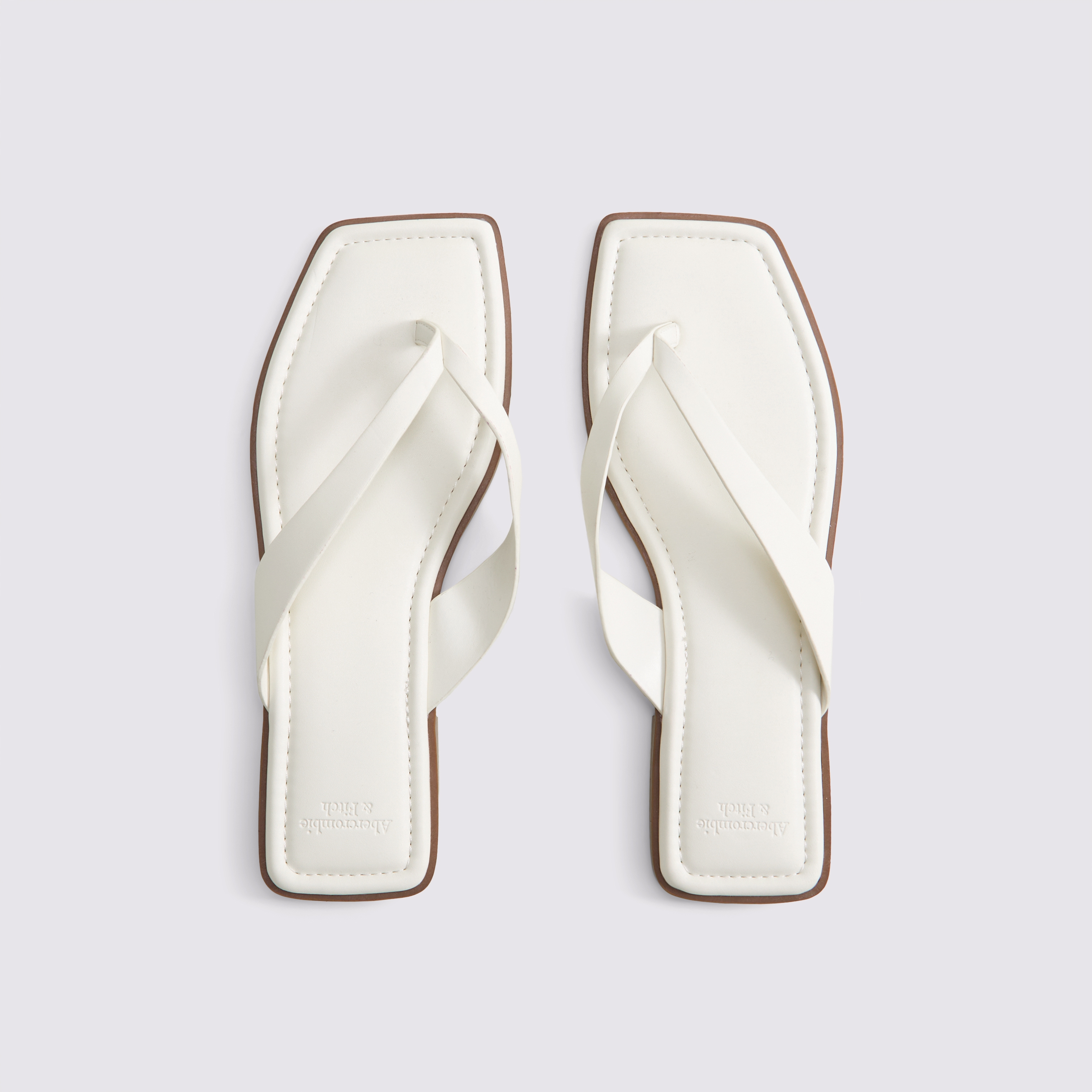 Abercrombie & Fitch Thong Sandals In White