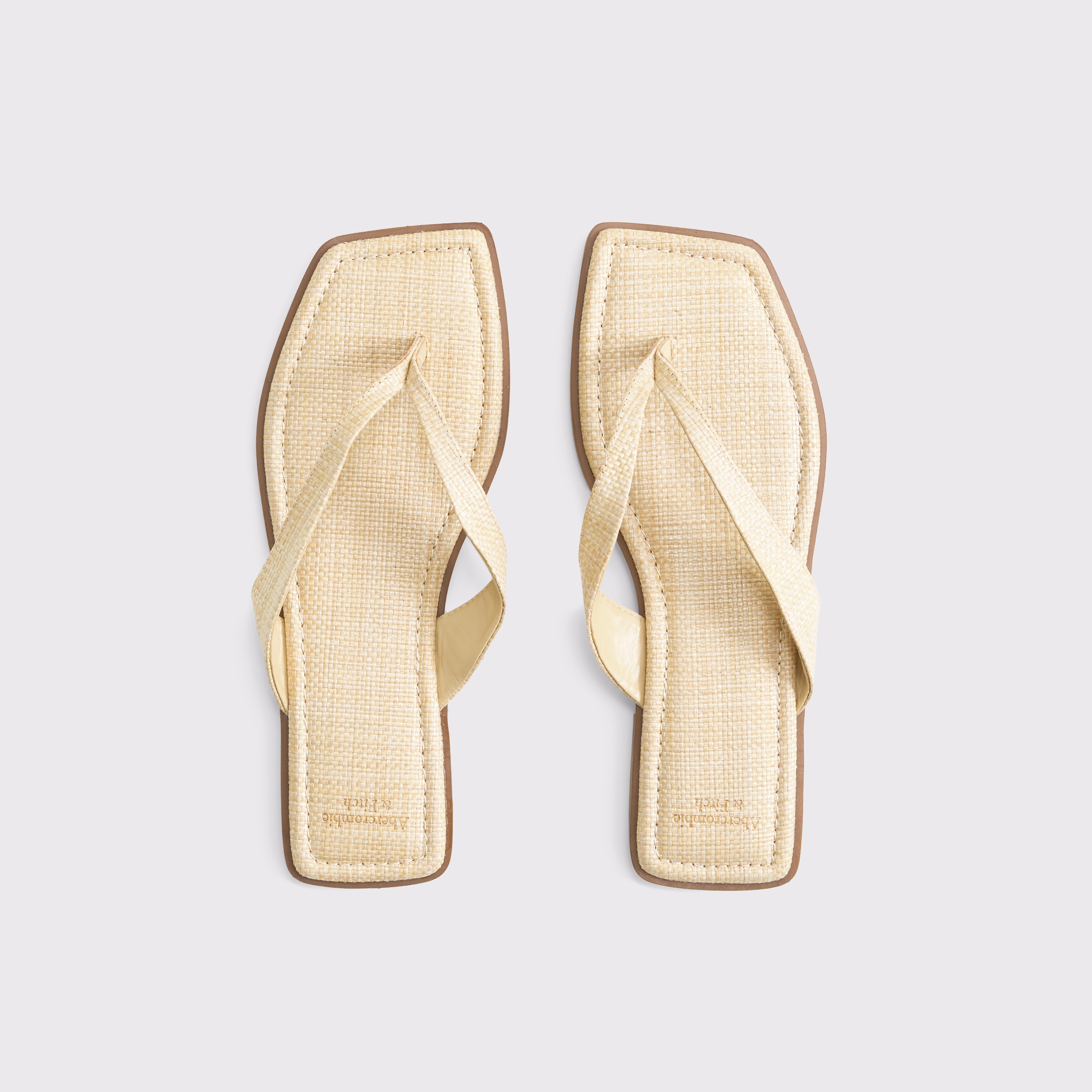 Abercrombie & Fitch Thong Sandals In Neutral