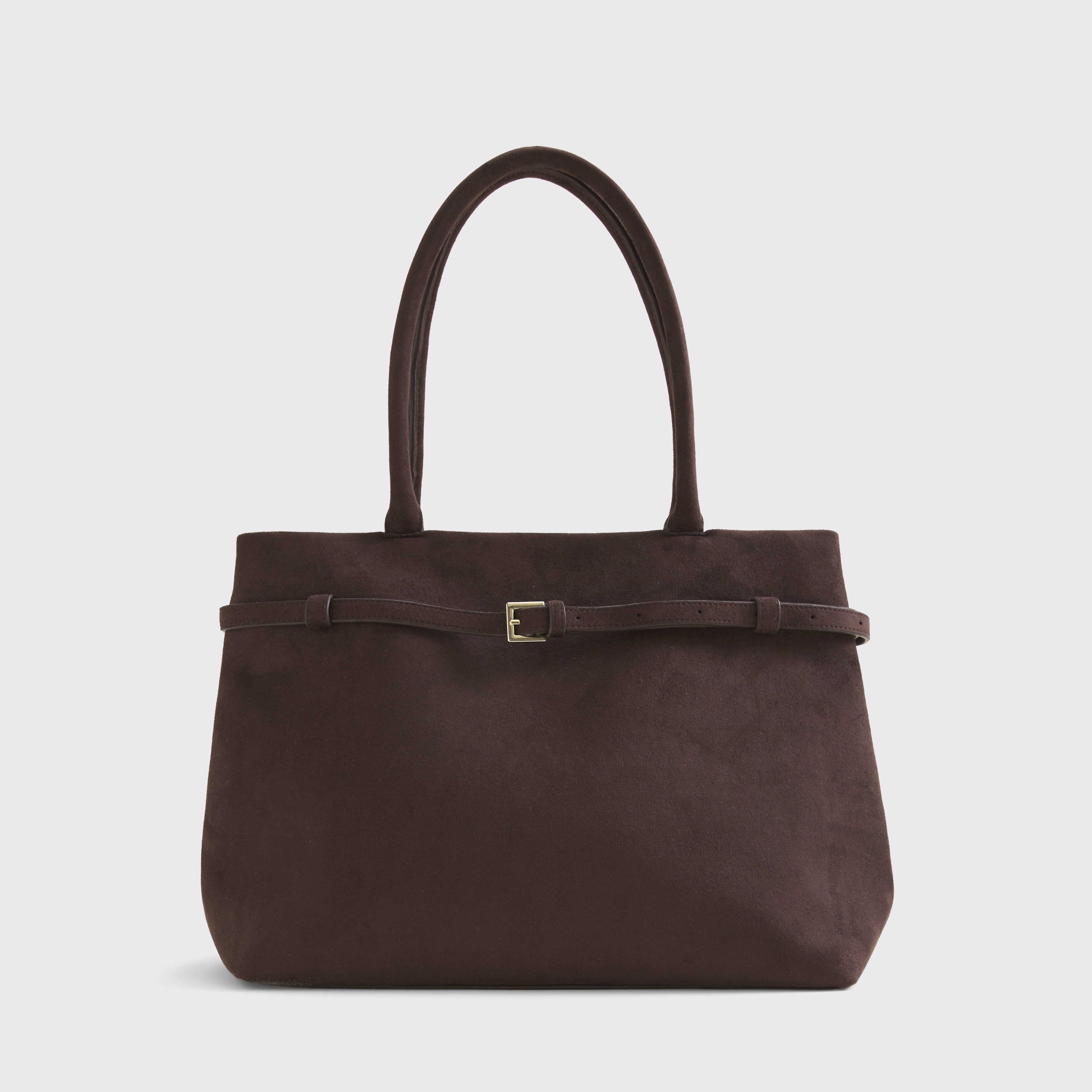 Abercrombie & Fitch Modern Belted City Tote Bag In Brown