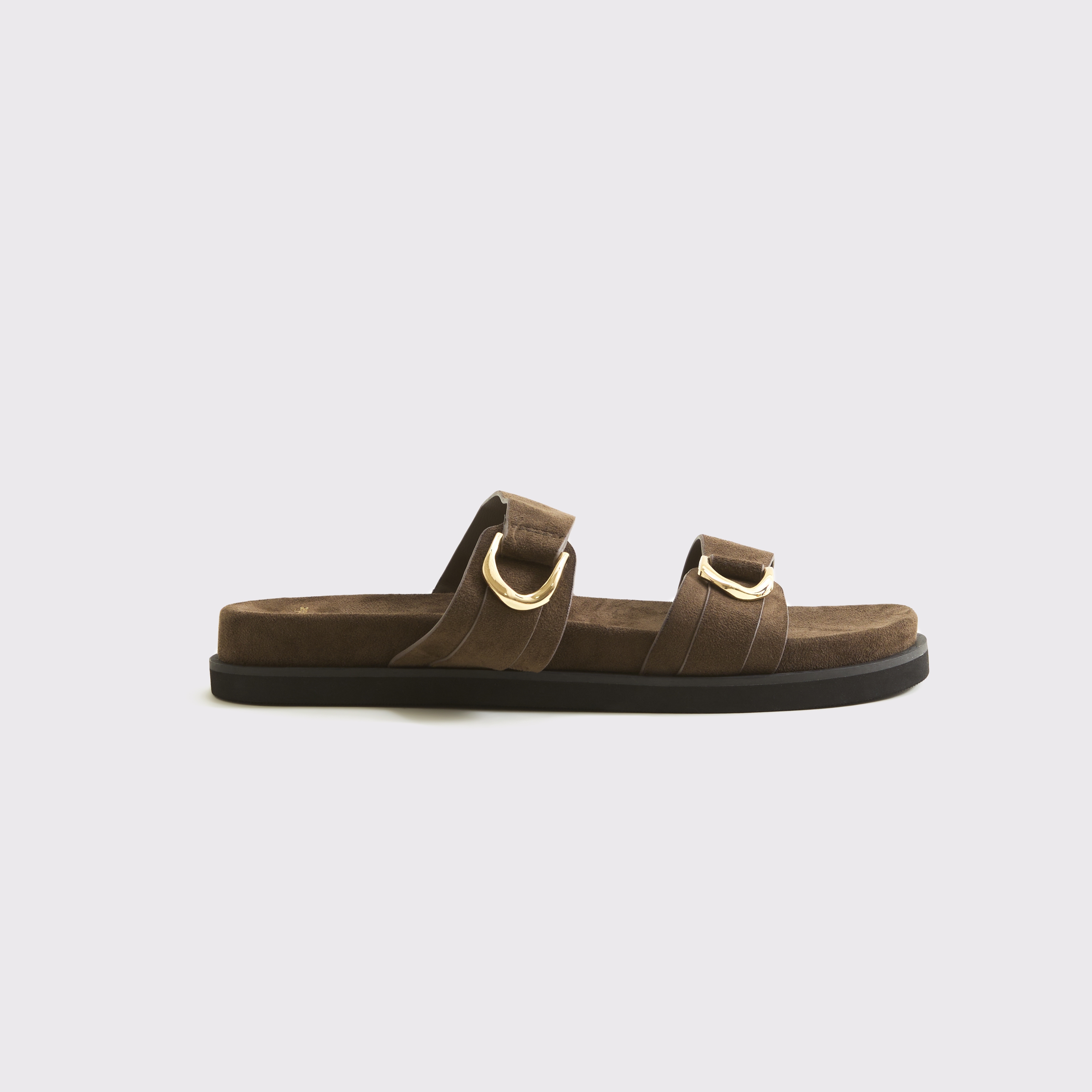 Abercrombie & Fitch Vegan Suede Double-Strap Hardware Sandals — фото 2