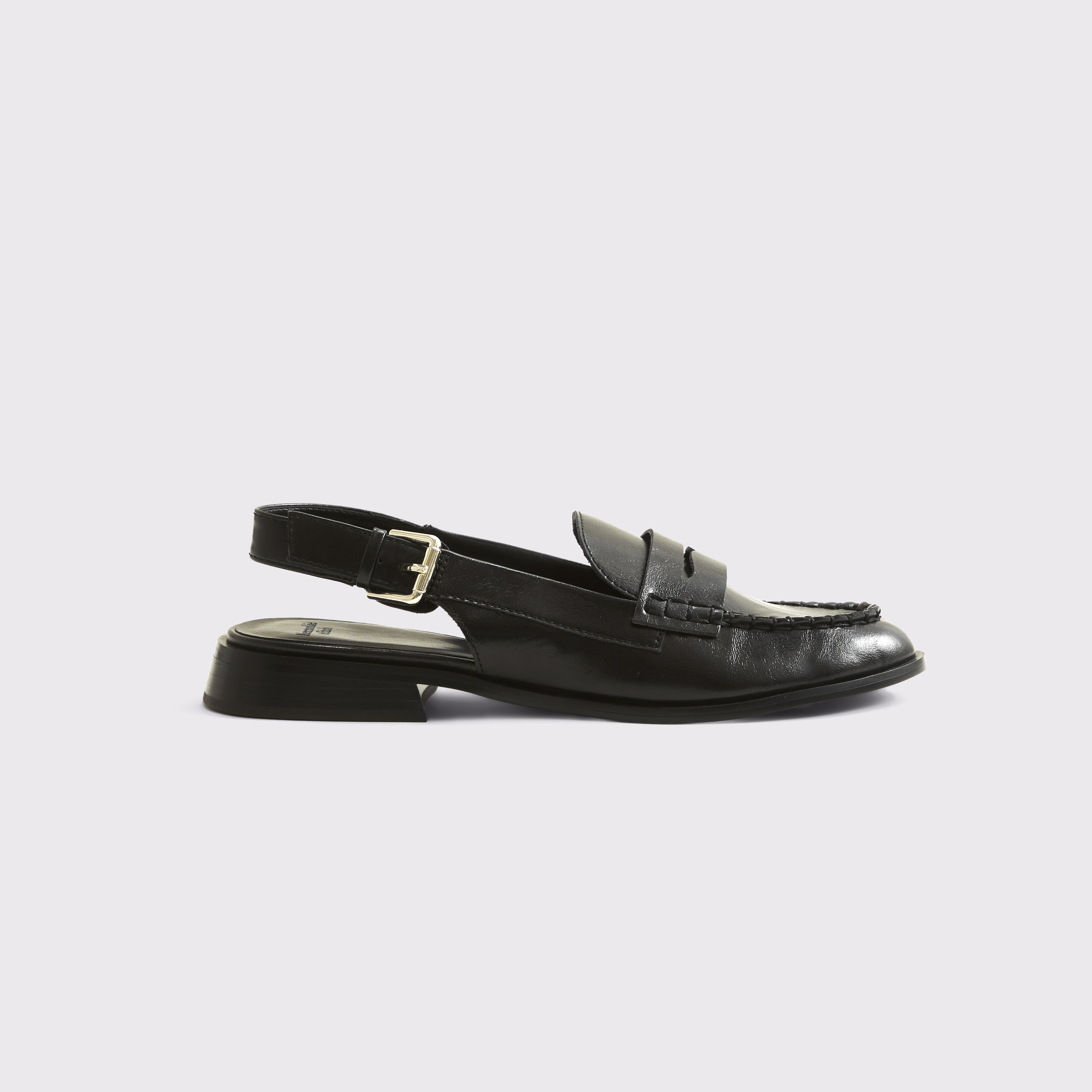 Abercrombie & Fitch Slingback Loafers In Black