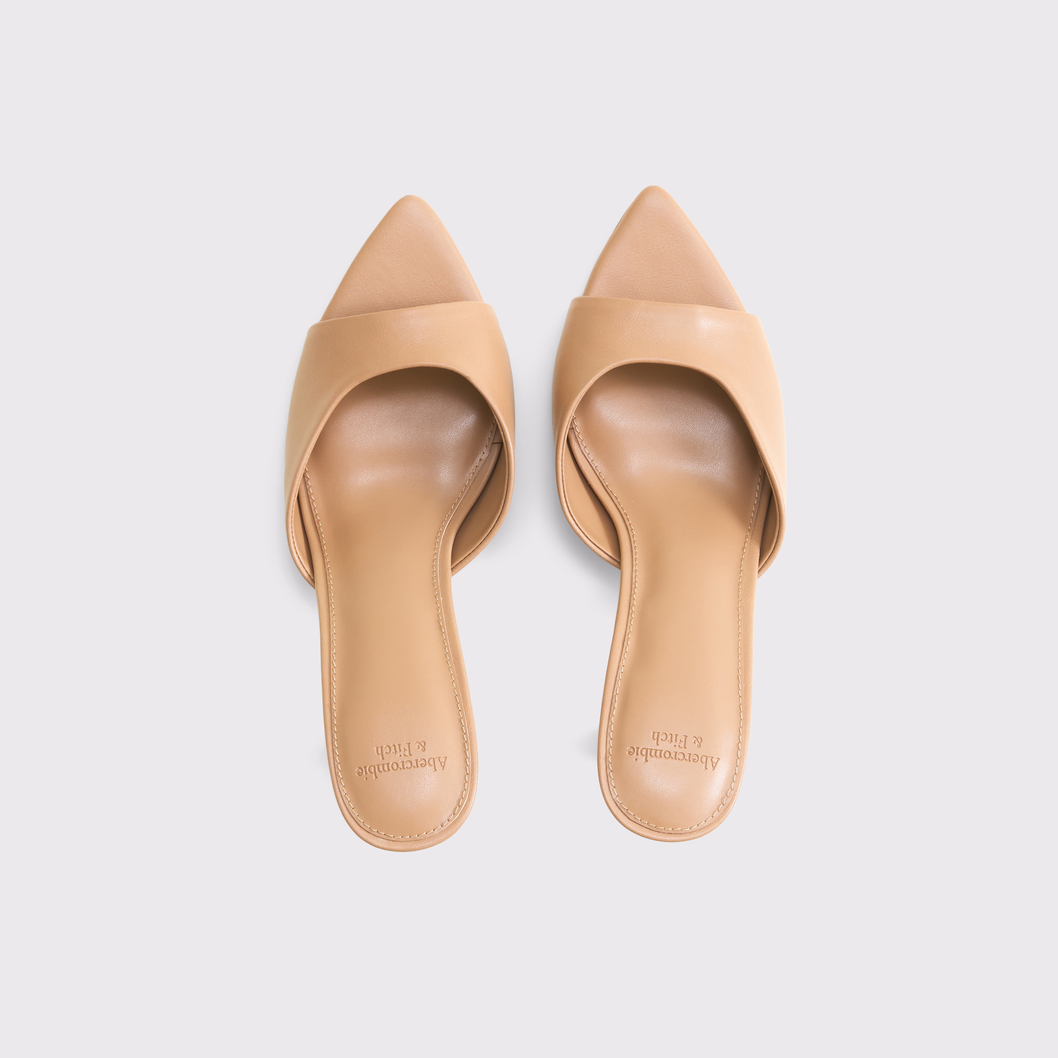 Abercrombie & Fitch Slip-on Mule Heels In Brown