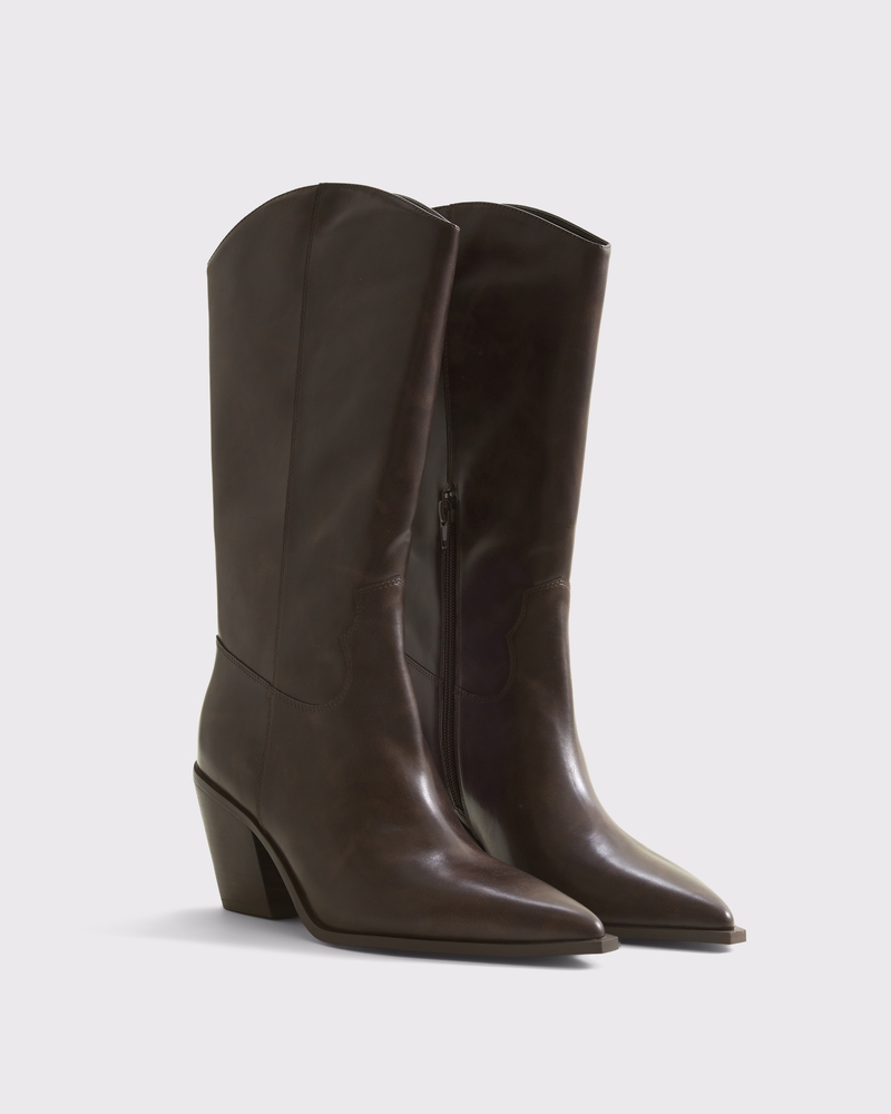 Western Vegan Leather Boots