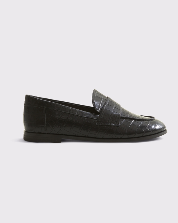Croc Loafers, Black view 1