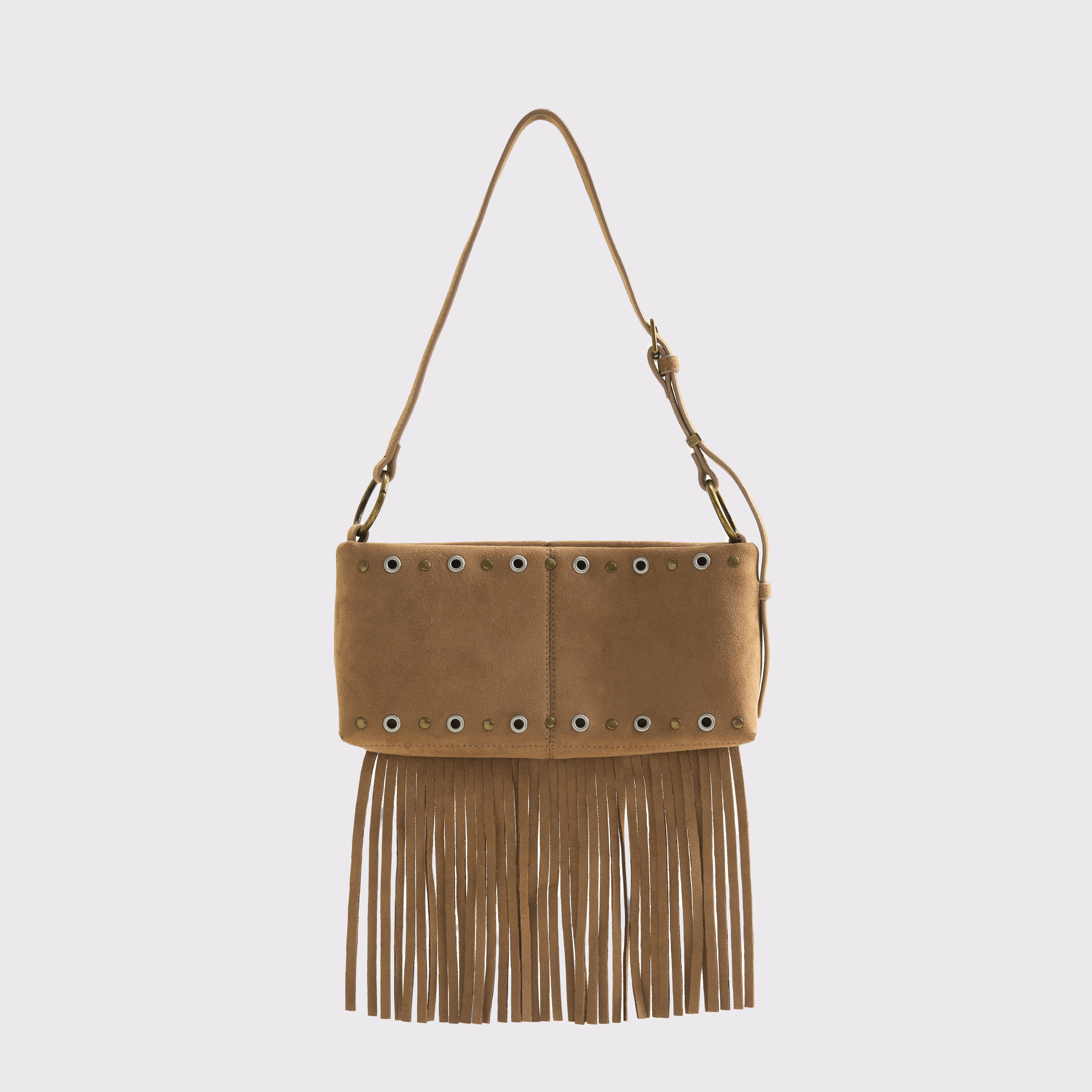 Abercrombie & Fitch Fringe Shoulder Bag In Brown