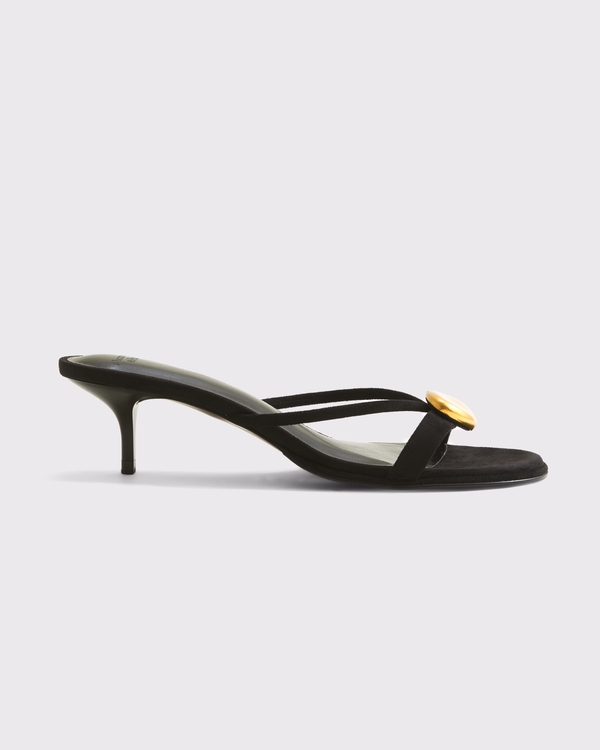 Hardware Kitten Heels, Black view 1