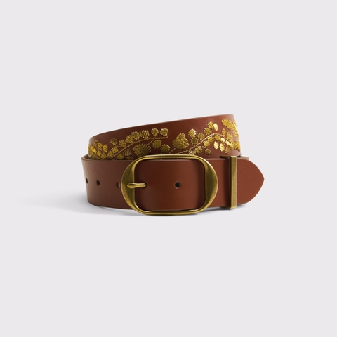 Женские ремни Abercrombie & Fitch Embroidered Leather Belt