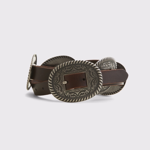 Женские ремни Abercrombie & Fitch Western Ornamental Leather Belt