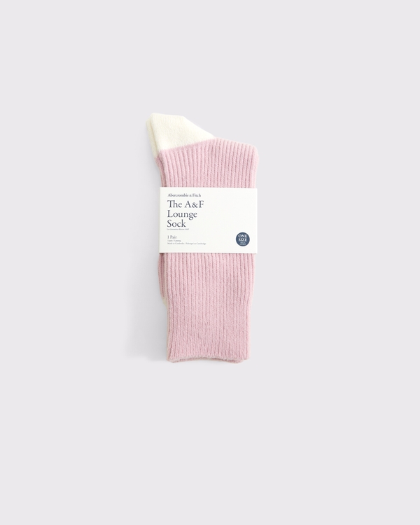 A&F Lounge Socks, Light Pink view 2