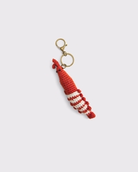Knitted Shrimp Bag Charm