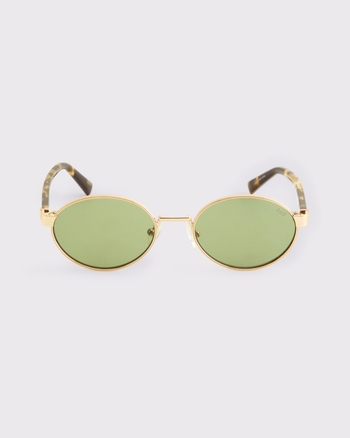 Wire Frame Oval Sunglasses