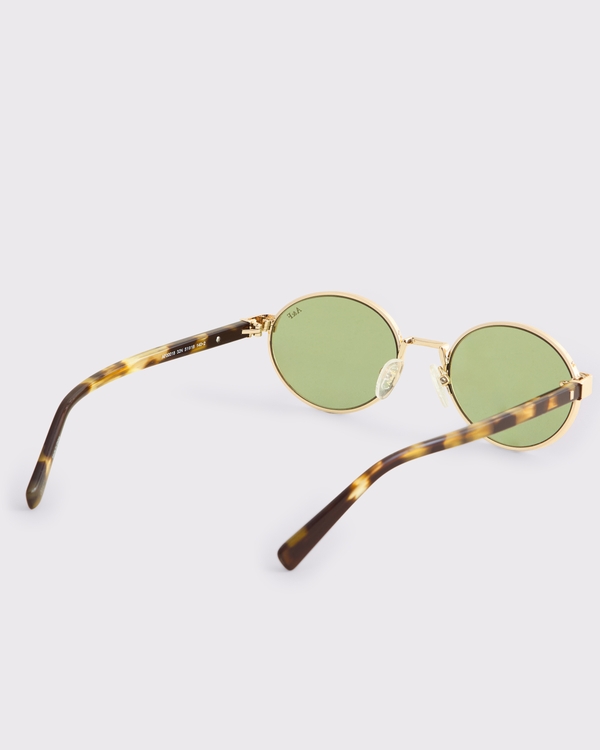 Wire Frame Oval Sunglasses