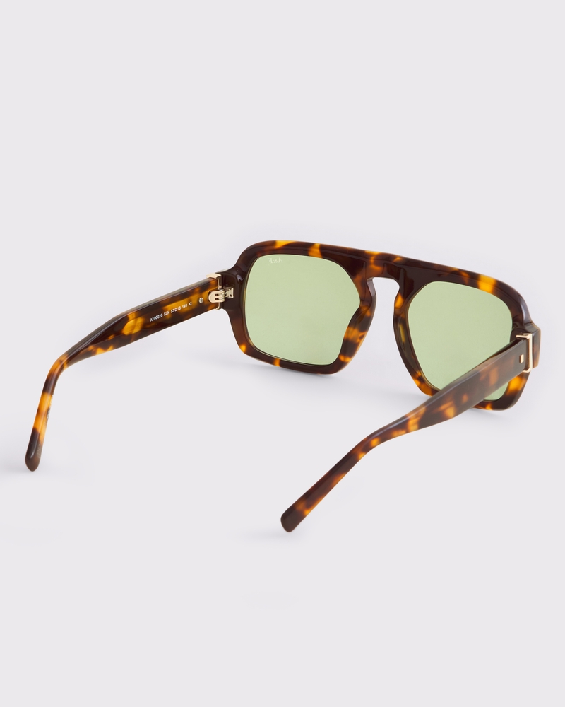 Rectangular Aviator Sunglasses