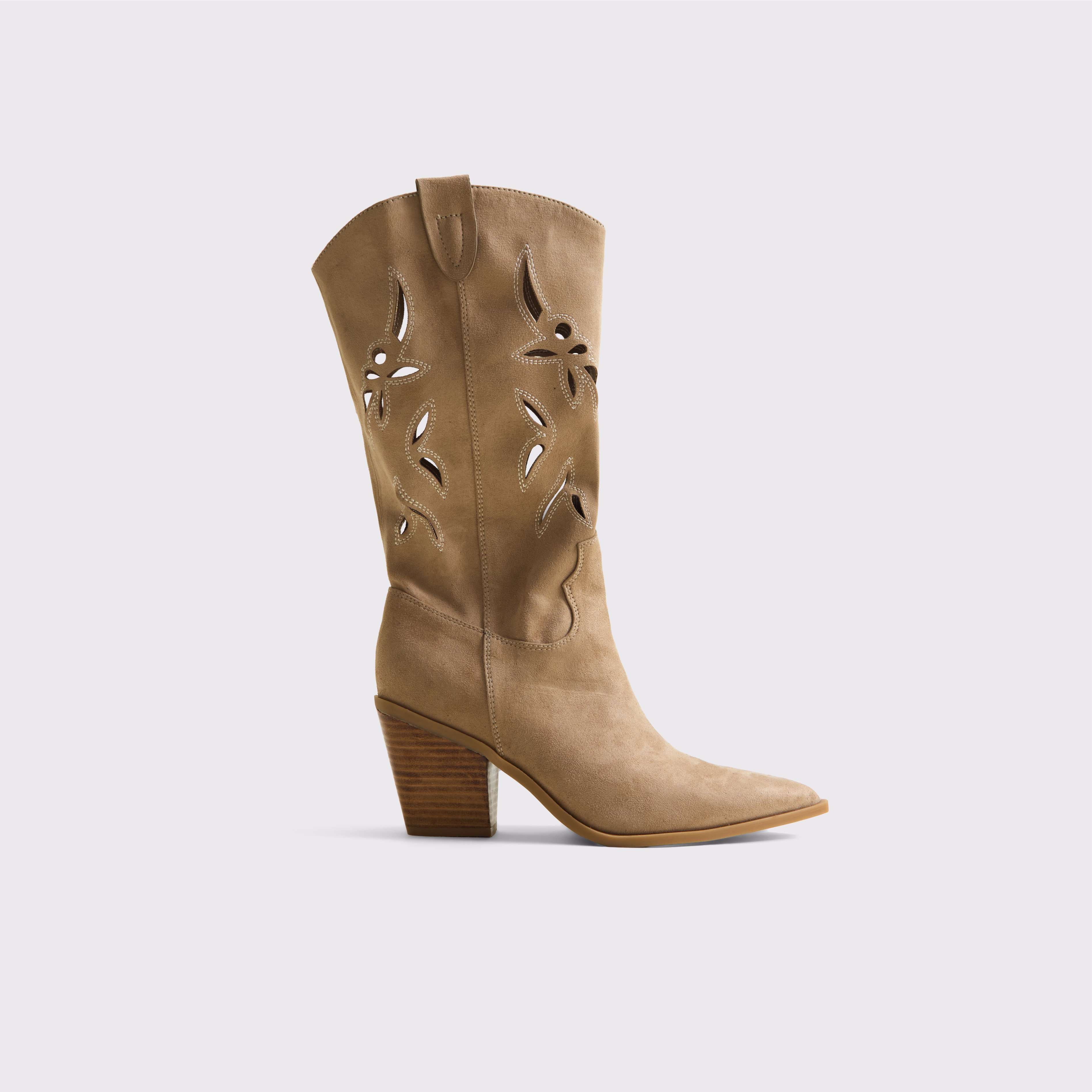 Женские ботинки Abercrombie & Fitch Cutout Western Calf, цвет: Серо-коричневый — фото 1