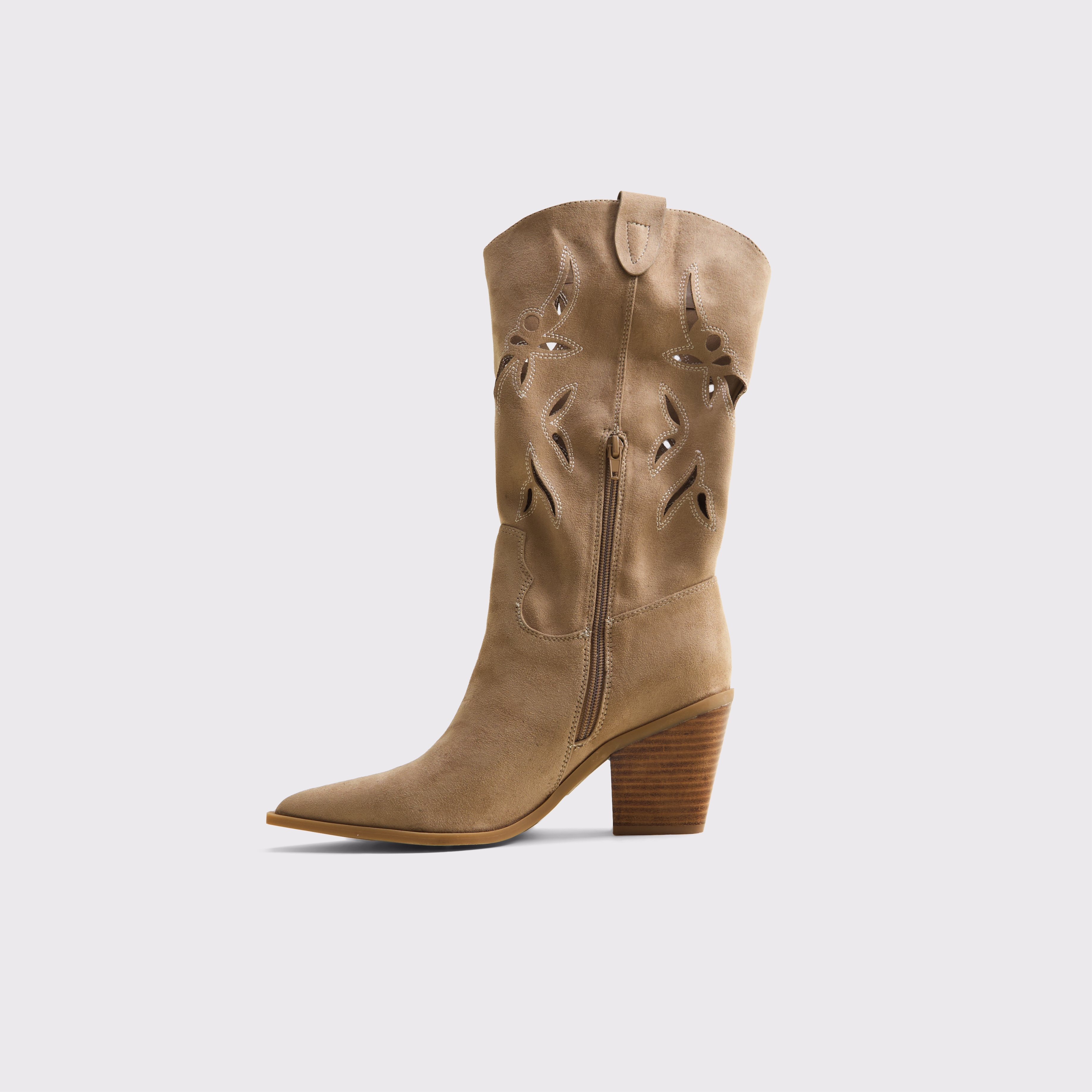 Женские ботинки Abercrombie & Fitch Cutout Western Calf, цвет: Серо-коричневый — фото 2