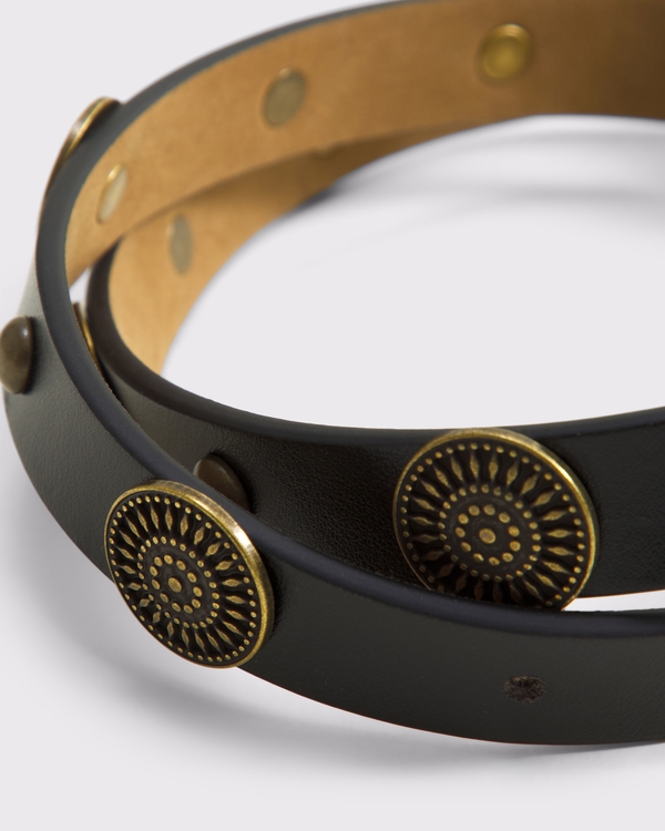 Western Medallion Belt, Black view 2