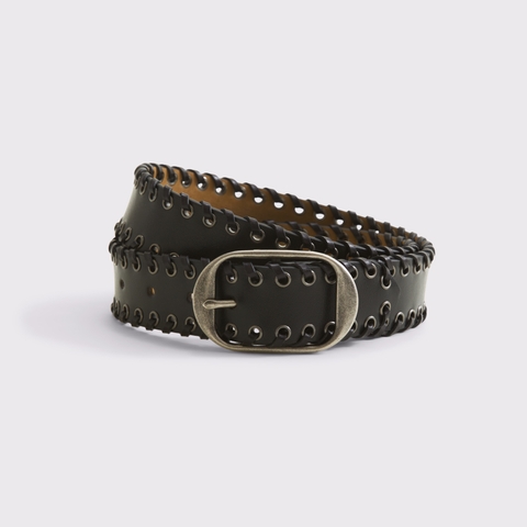 Женские ремни Abercrombie & Fitch Whipstitch Leather Belt
