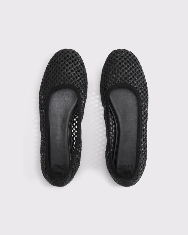 Woven Balletic Flats, Black view 2