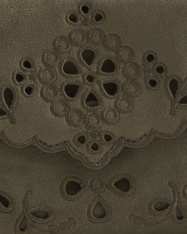 Cutwork Shoulder Bag, Ivy Green view 2