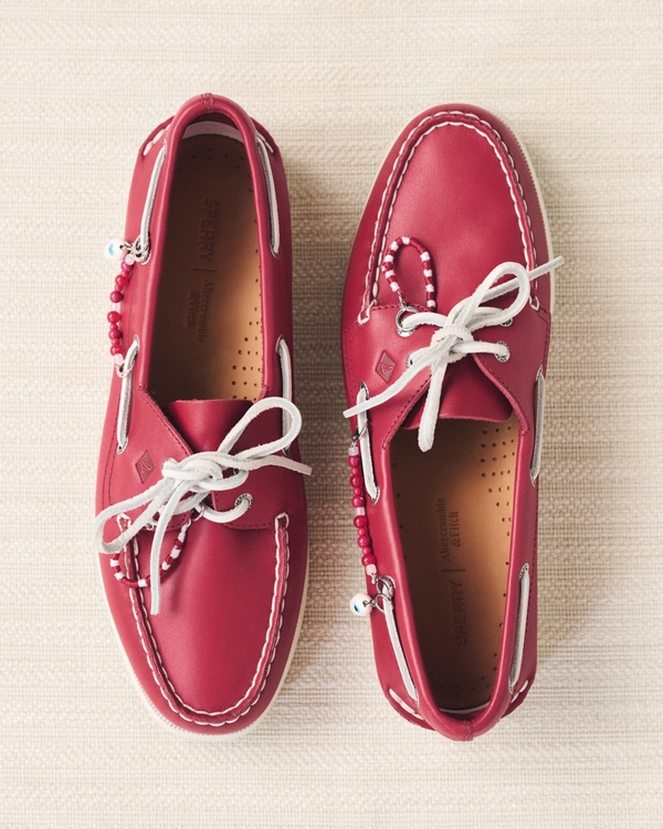 Sperry Authentic Original Women's 2-Eye Boat Shoe, Red view 1