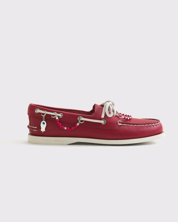 Sperry Authentic Original Women's 2-Eye Boat Shoe, Red view 2