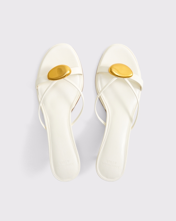 Hardware Kitten Heels, White view 2