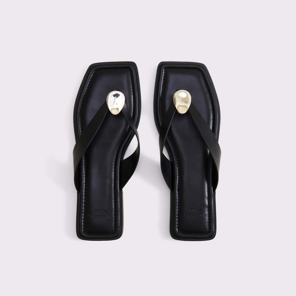 Hardware Accent Thong Sandal